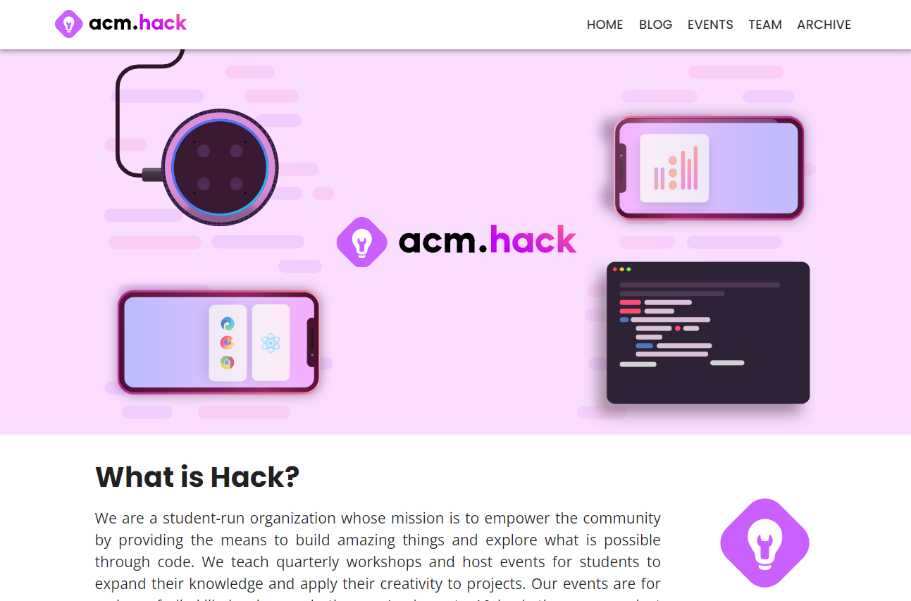 UCLA ACM Hack Website